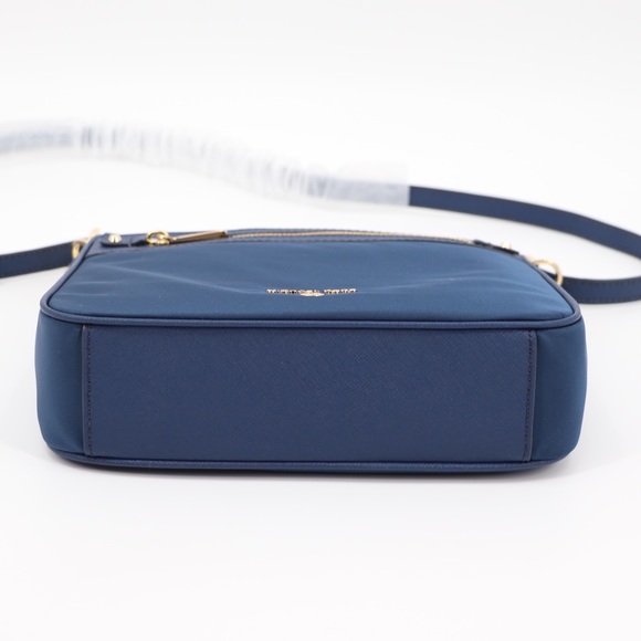 Michael Kors Jet Set Charm North South Nylon Crossbody Bag Denim - Picture 9 of 12